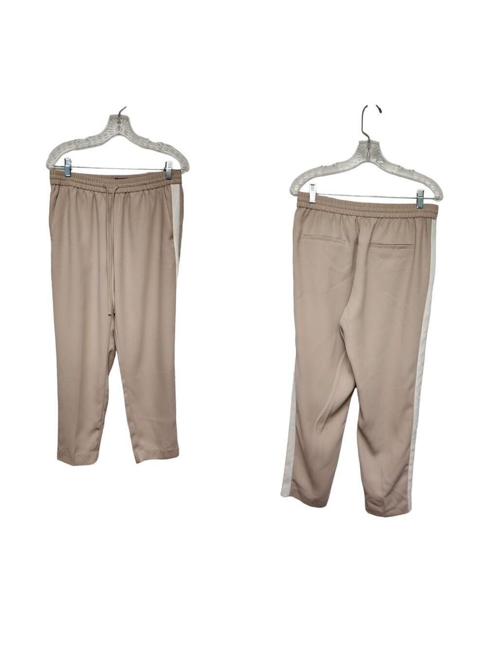 Express Womens Medium High Rise Pull On Joggers Drawstring Waist Pockets Boho
